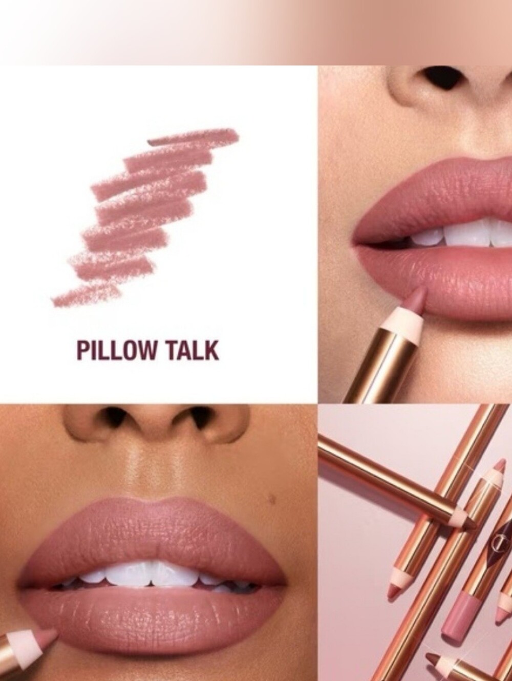 Charlotte Tilbury Mini Lip Cheat Lip Liner Pillow Talk Original Travel Size New